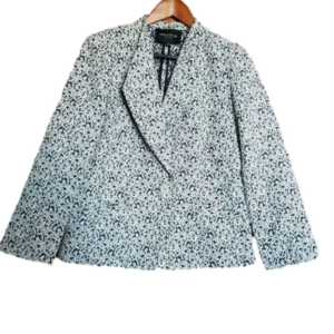 Lafayette 148 New York Black and White Blazer